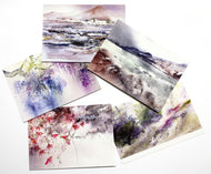 Series of 5 cards - Flowers and landscapes 2