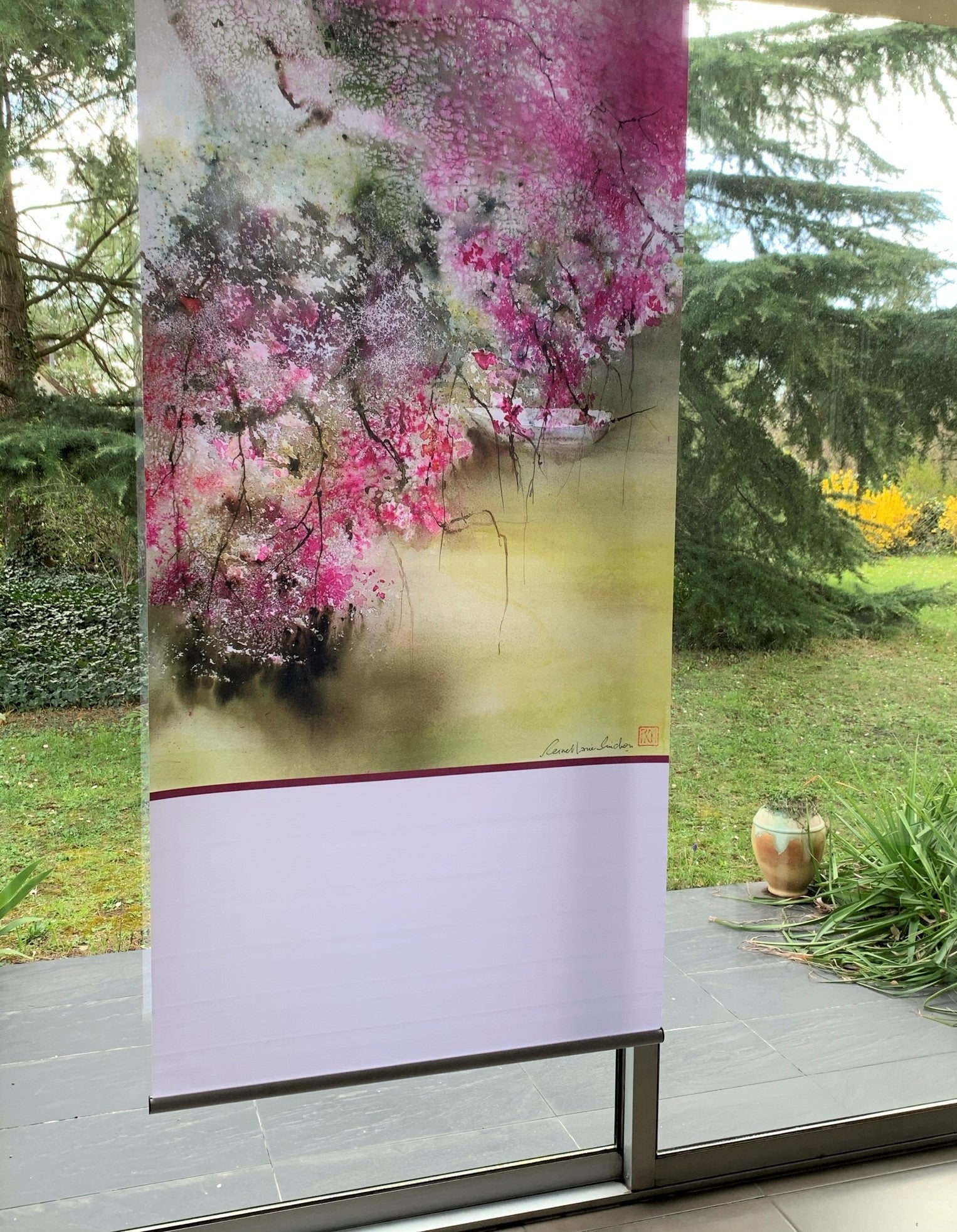 Kakemono - Sakura – pinchon-aquarelles