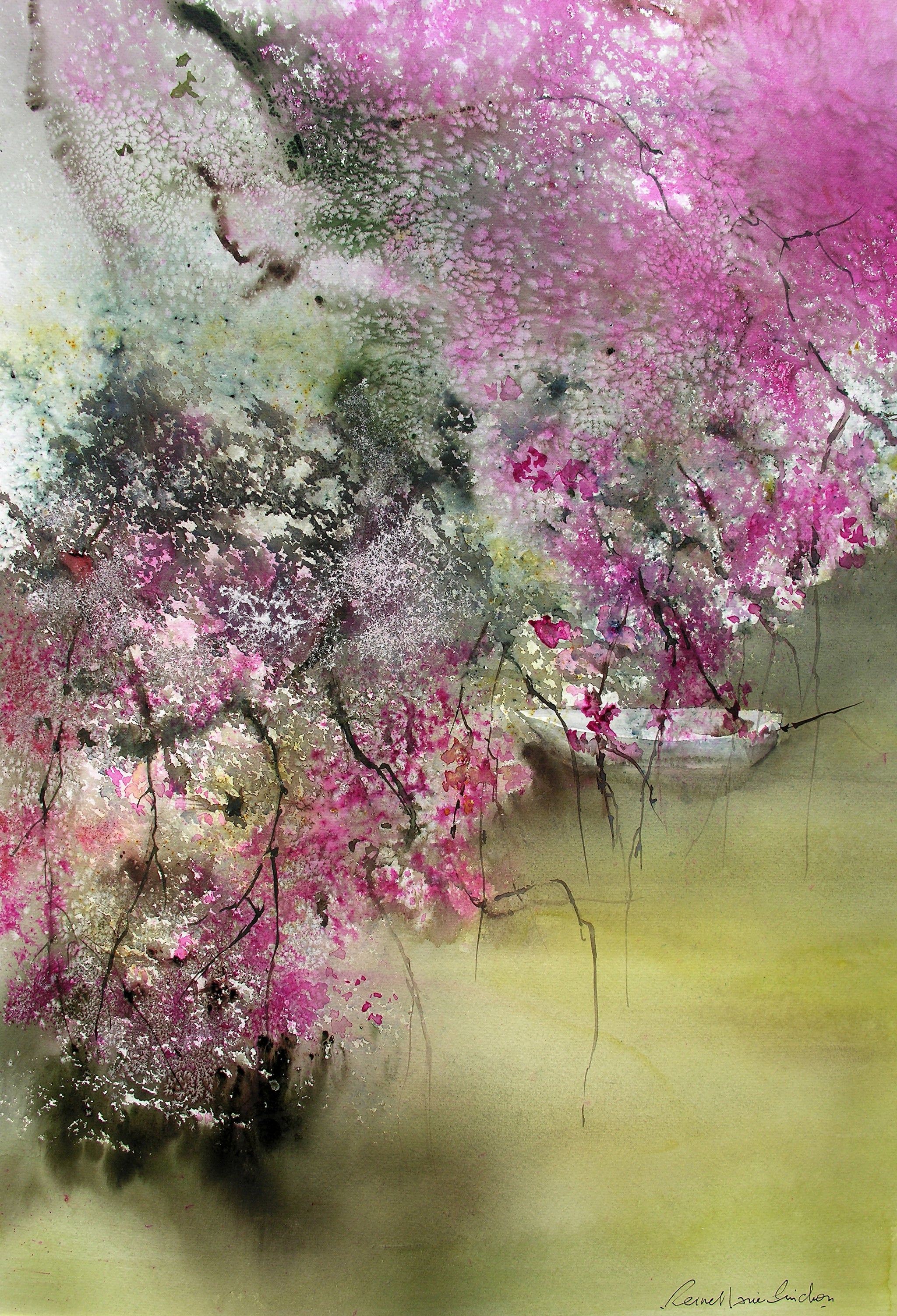 kakemono.夏 0/0 limited Kakemono - Sakura – pinchon-aquarelles
